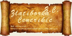 Zlatiborka Čemerikić vizit kartica